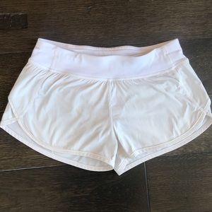 Girls White Ivivva Speedy Shorts